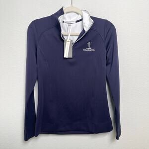 Fairway & Greene Ladies Wells 1/4 Zip Small LPGA Foundation UPF 50 Pullover Blue